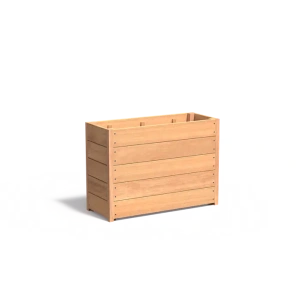 Plantenbak Carrez met bodem hardhout 100x40x71,3 cm