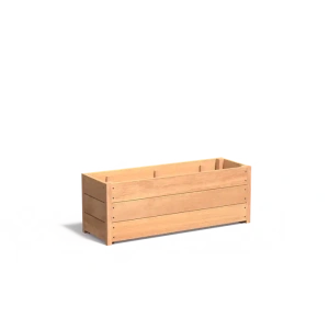 Plantenbak Carrez met bodem hardhout 120x40x43,5 cm