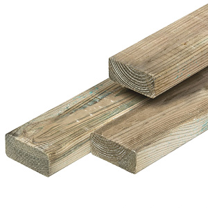 Grenen geschaafde regel 4,4x9,5x400 cm