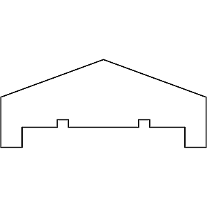 Afdekregel standaard grenen 180x8,5x3,5 cm