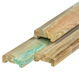 Afdekregel robuust grenen 240x8,8x4,5 cm