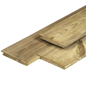 Grenen overhangend rabat 1,6x14x300 cm