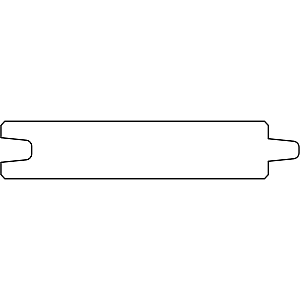 Grenen geschaafd blokhutprofiel 2,8x12,7x360 cm