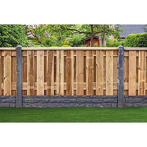 Tuinscherm Enschede geschaafd geïmpregneerd grenen 21-planks 180x90 cm