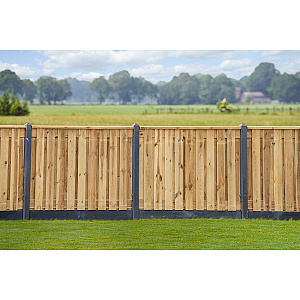 Tuinscherm Enschede geschaafd geïmpregneerd grenen 21-planks 180x130 cm