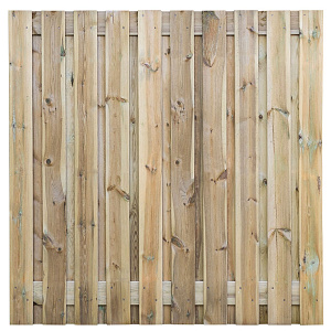 Tuinscherm Haaksbergen geschaafd geïmpregneerd grenen 21-planks, 180x180 cm