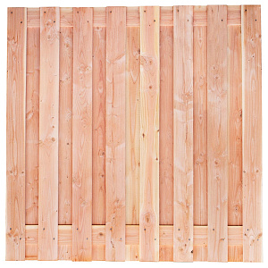 Tuinscherm Winterberg fijnbezaagd onbehandeld Douglashout 17-planks 180x180 cm