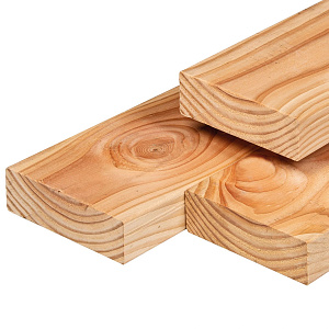 JWOODS Douglas Geschaafde Jumbo XL Gording 7x22x300 cm, naturel