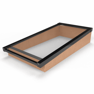 Douglas Lessenaar Lichtstraat Zwart 76,2(b) x 150(d) cm, Gelaagd 44.2 glas