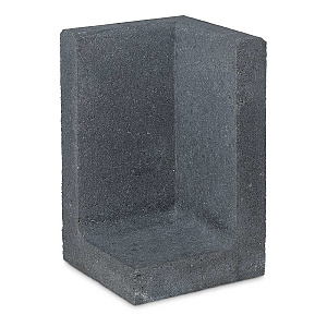 L-Hoekelement 50x50x120 cm (L x Voet x H) Antraciet