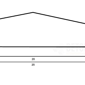 muurafdekb 25x100 zwart gecoat