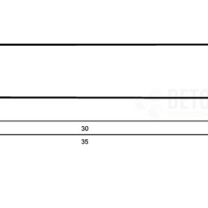 muurafdekb vlak 35x100x5 zwart beton