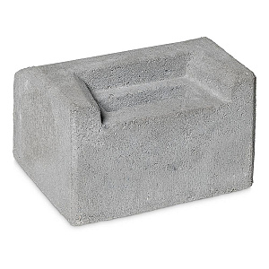 Sluitblok Hek 30x25x18 cm grijs