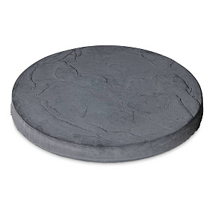 staptegel flagstone rond 44 zwart beton