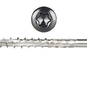 Potdeksel Gevel schroef RVS Zwart 4,0x50 mm 100 st.