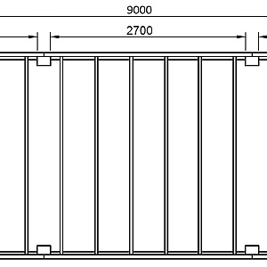 JWOODS Buitenverblijf XL Modern 900x314 cm