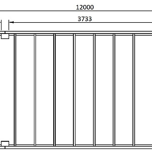 JWOODS Buitenverblijf XL Modern 1200x314 cm