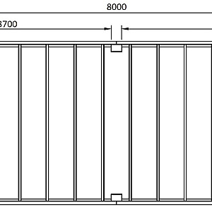 JWOODS Buitenverblijf XL Modern 800x354 cm