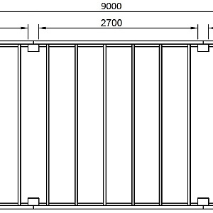 JWOODS Buitenverblijf XL Modern 900x354 cm