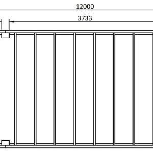 JWOODS Buitenverblijf XL Modern 1200x354 cm