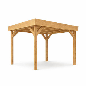 JWOODS Buitenverblijf 300x300 cm, Geschaafd