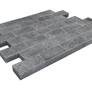 Pacific Black Waterjet Piazzo Elegance Linea 20x10x5 cm