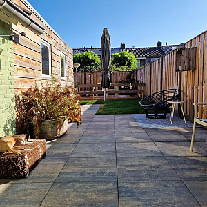 H2O Comfort Square 60x60x4 cm Metallica Corten