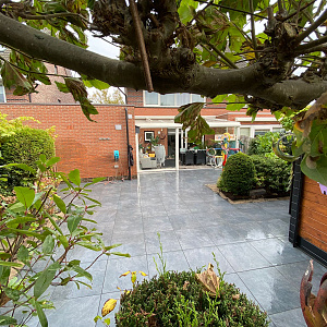 Actietegel Keramiek op Beton 90x90x4 cm Slate Design Antra