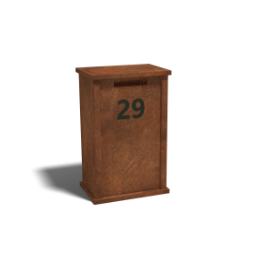 Cortenstaal brievenbus Arizona Type M