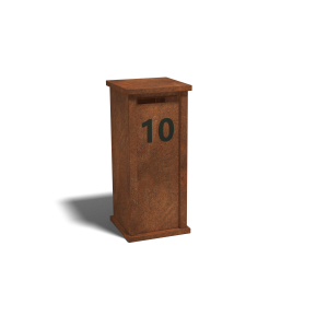 Cortenstaal brievenbus Arizona Type S