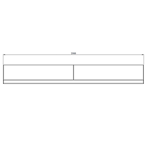 Cortenstaal keerwand recht 200x20x30 cm