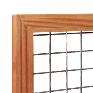 Hardhouten Gaaspaneel 60x180 cm Verzinkt betonijzer maas 7x7 cm draad ø 5 mm