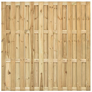 Tuinscherm Ermelo fijnbezaagd geïmpregneerd grenen 23-planks, 180x180 cm