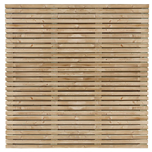 Tuinscherm Oostende geschaafd groen geïmpregneerd vuren 63-planks, 180x180 cm