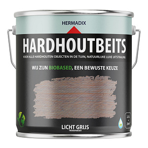 Hardhoutbeits Licht Grijs - 2500 ml