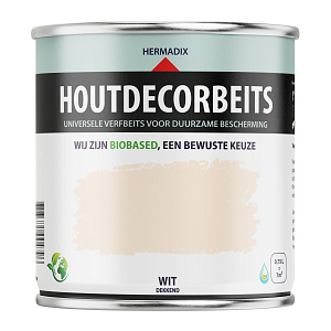 Houtdecorbeits Dekkend  Wit - 750 ml