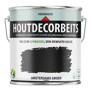 Houtdecorbeits Dekkend Amsterdams Groen - 2500 ml