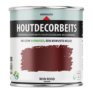 Houtdecorbeits Dekkend Wijnrood - 750 ml