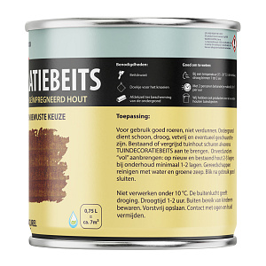 Tuindecoratiebeits Bruin Naturel Transparant - 750 ml