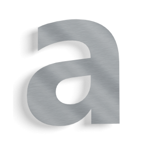 Huisnummer a roestvrij staal 15 cm