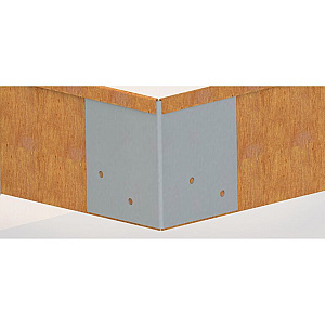 Verzinkt staal koppelplaat 90° klein 14,1x13x7 cm