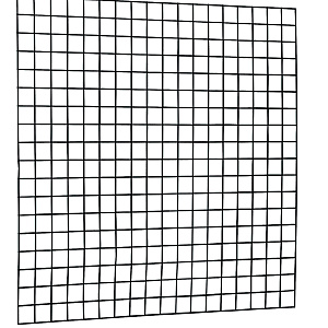 Draadmat gaaspaneel zwart 180x180 cm maas 10x10 cm