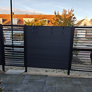 Fortis Flex shutter paneel kantelbaar aluminium 1 m. x 1,8 m. (bxh)