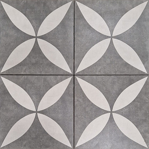 Actietegel Keramiek op Beton 60x60x4 cm Ambienti Antra Flower
