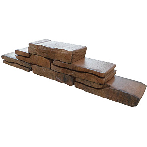 Montagna Muurelementen 42x18x8 cm Rossa