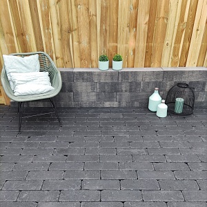 Stonique Trommel Longstone 31,5x10,5x7 cm Antraciet