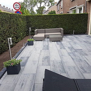 H2O Comfort Square 40x80x5 cm Nero/Grey