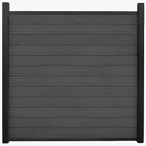Unique Composiet Tuinscherm Antraciet 170x187 cm
