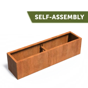 Plantenbak Carrez Connect zonder bodem cortenstaal 200x50x50 cm