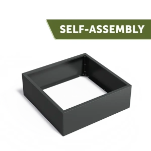 Plantenbak Carrez Connect zonder bodem gecoat staal 120x120x40 cm